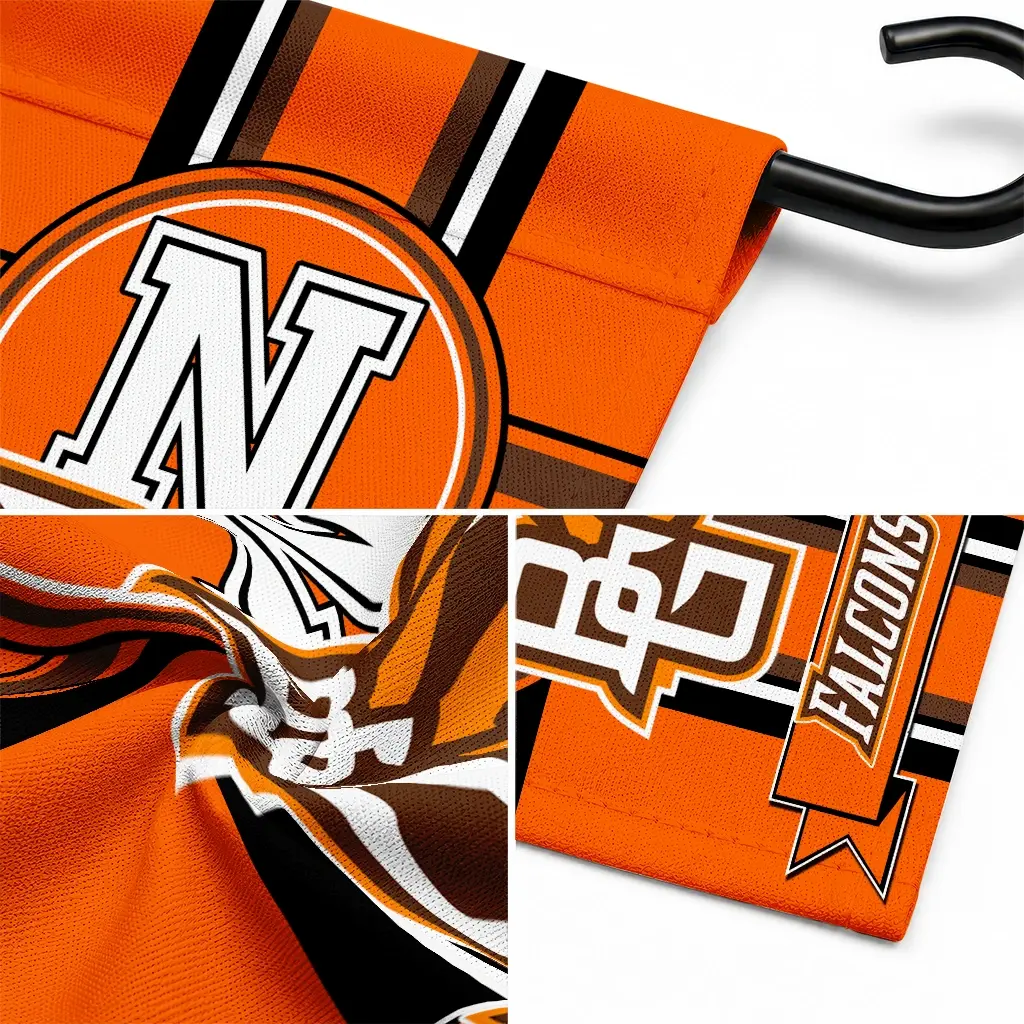 Bowling Green Falcons Garden Flag Personalized Circle Medallion Orange Latest Model Bowling Green Falcons Garden Flag Personalized Circle Medallion Orange Latest Model