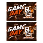 Bowling Green Falcons House Flag Custom Action Streaks Orange Best Selling