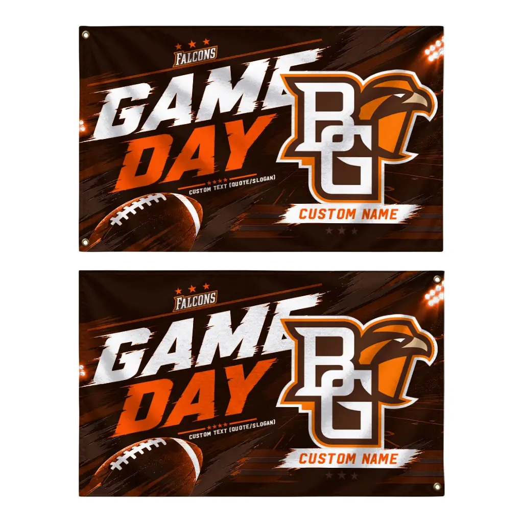Bowling Green Falcons House Flag Custom Action Streaks Orange Fashion Forward Bowling Green Falcons House Flag Custom Action Streaks Orange Fashion Forward