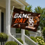 Bowling Green Falcons House Flag Custom Action Streaks Orange Best Selling
