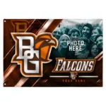Bowling Green Falcons House Flag Custom Diagonal Stripes Orange Best Selling