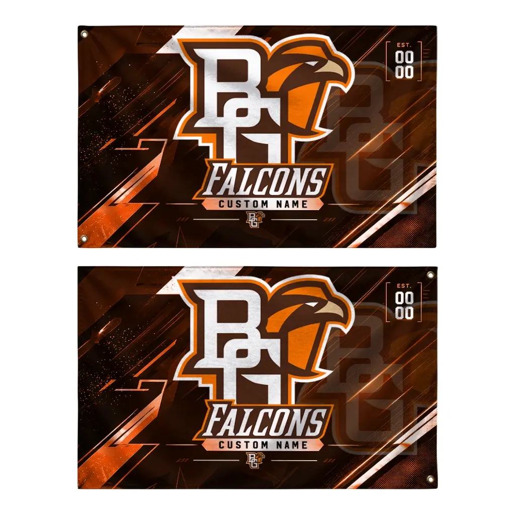 Bowling Green Falcons House Flag Customized Speed Slashes Orange Fashion Forward Bowling Green Falcons House Flag Customized Speed Slashes Orange Fashion Forward