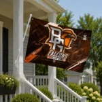 Bowling Green Falcons House Flag Customized Speed Slashes Orange Best Selling