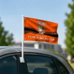 Bowling Green Falcons House Flag Personalized Brushed Streaks Orange Best Selling