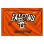 Bowling Green Falcons House Flag Personalized Ornate Border Orange Best Selling