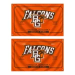 Bowling Green Falcons House Flag Personalized Ornate Border Orange Best Selling