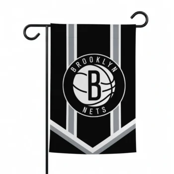 Brooklyn Nets Garden Flag Custom Chevron Stripes Black Best Selling