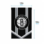 Brooklyn Nets Garden Flag Custom Chevron Stripes Black Best Selling