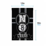 Brooklyn Nets Garden Flag Custom Circle Medallion Black Best Selling