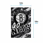 Brooklyn Nets Garden Flag Customized Glowing Star Black Best Selling