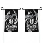 Brooklyn Nets Garden Flag Customized Swirl Vortex Black Best Selling