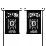 Brooklyn Nets Garden Flag Personalized Distressed Stripes Black Best Selling