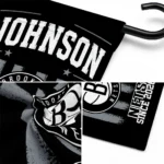 Brooklyn Nets Garden Flag Personalized Distressed Stripes Black Best Selling