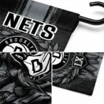 Brooklyn Nets Garden Flag Personalized Laurel Wreath Black Best Selling