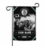 Brooklyn Nets Garden Flag Personalized Photo Frame Black Best Selling
