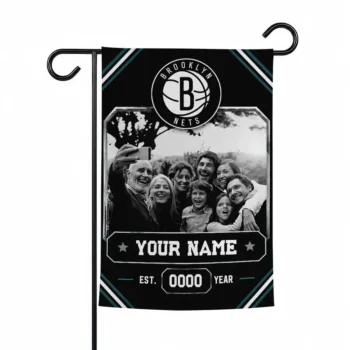 Brooklyn Nets Garden Flag Personalized Photo Frame Black Best Selling