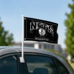 Brooklyn Nets House Flag Custom Ornate Border Black Best Selling