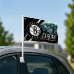 Brooklyn Nets House Flag Customized Diagonal Stripes Black Best Selling