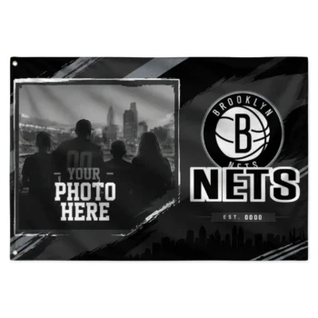 Brooklyn Nets House Flag Personalized Framed Photo Black Best Selling
