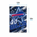 Buffalo Bills Garden Flag Custom Glowing Star Blue Best Selling