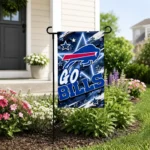 Buffalo Bills Garden Flag Custom Glowing Star Blue Best Selling