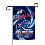 Buffalo Bills Garden Flag Custom Swirl Vortex Blue Best Selling