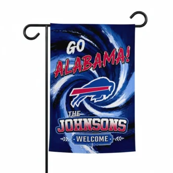 Buffalo Bills Garden Flag Custom Swirl Vortex Blue Best Selling