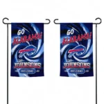 Buffalo Bills Garden Flag Custom Swirl Vortex Blue Best Selling