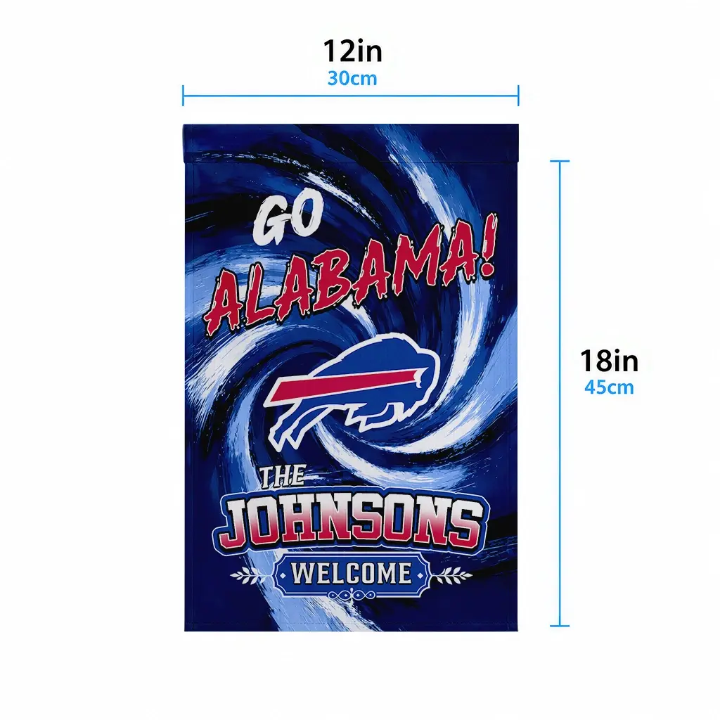 Buffalo Bills Garden Flag Custom Swirl Vortex Blue High Quality Buffalo Bills Garden Flag Custom Swirl Vortex Blue High Quality