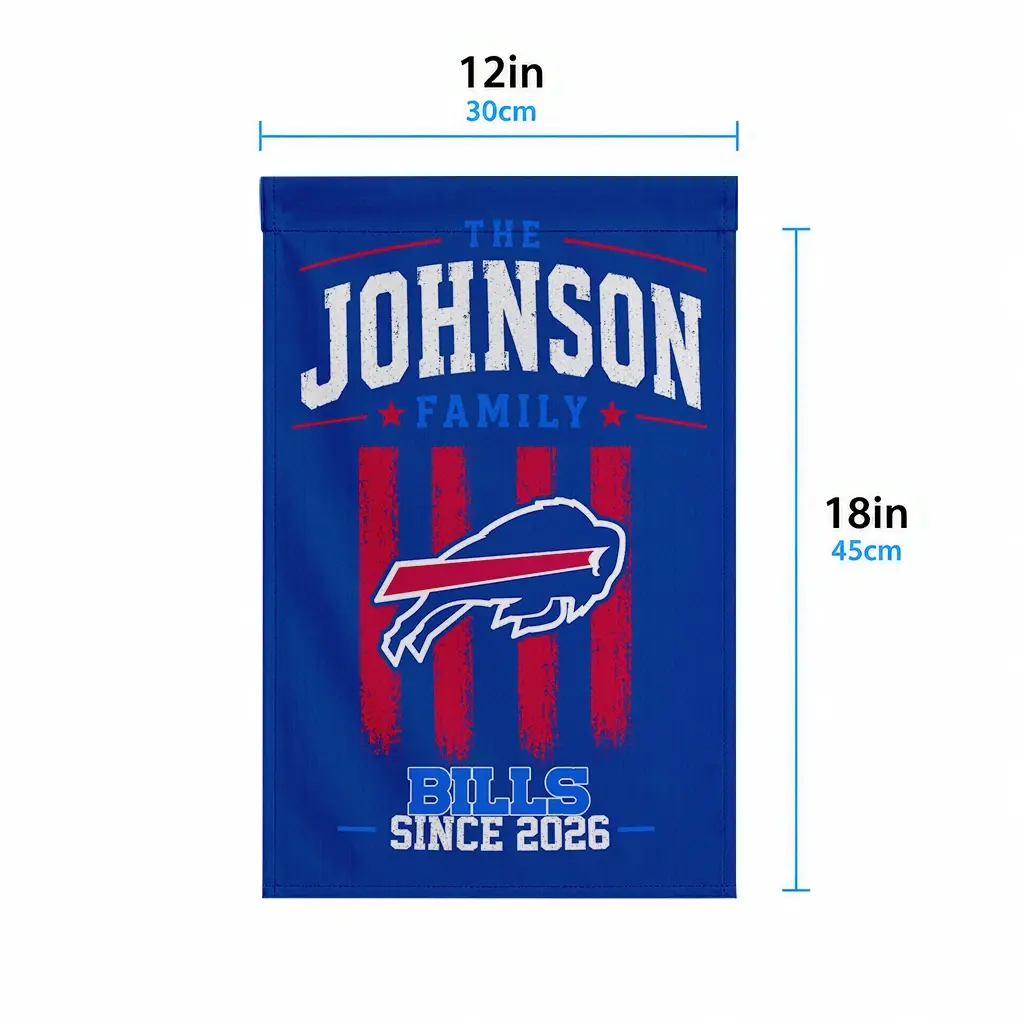 Buffalo Bills Garden Flag Customized Distressed Stripes Blue High Quality Buffalo Bills Garden Flag Customized Distressed Stripes Blue High Quality