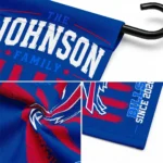 Buffalo Bills Garden Flag Customized Distressed Stripes Blue Best Selling