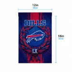 Buffalo Bills Garden Flag Customized Laurel Wreath Blue Best Selling