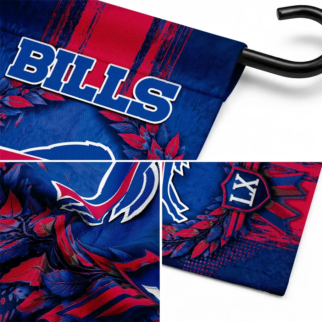 Buffalo Bills Garden Flag Customized Laurel Wreath Blue Latest Model Buffalo Bills Garden Flag Customized Laurel Wreath Blue Latest Model
