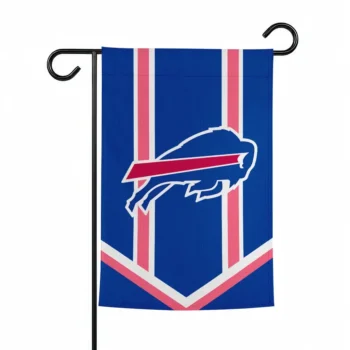 Buffalo Bills Garden Flag Personalized Chevron Stripes Blue Best Selling