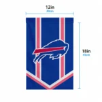 Buffalo Bills Garden Flag Personalized Chevron Stripes Blue Best Selling