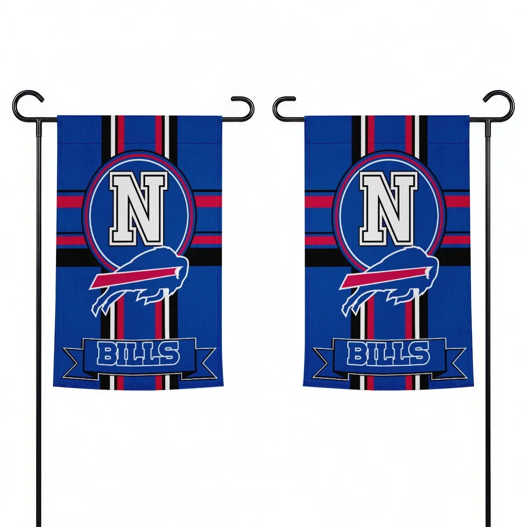 Buffalo Bills Garden Flag Personalized Circle Medallion Blue Fashion Forward Buffalo Bills Garden Flag Personalized Circle Medallion Blue Fashion Forward
