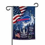 Buffalo Bills Garden Flag - Personalized Icon Collage Blue