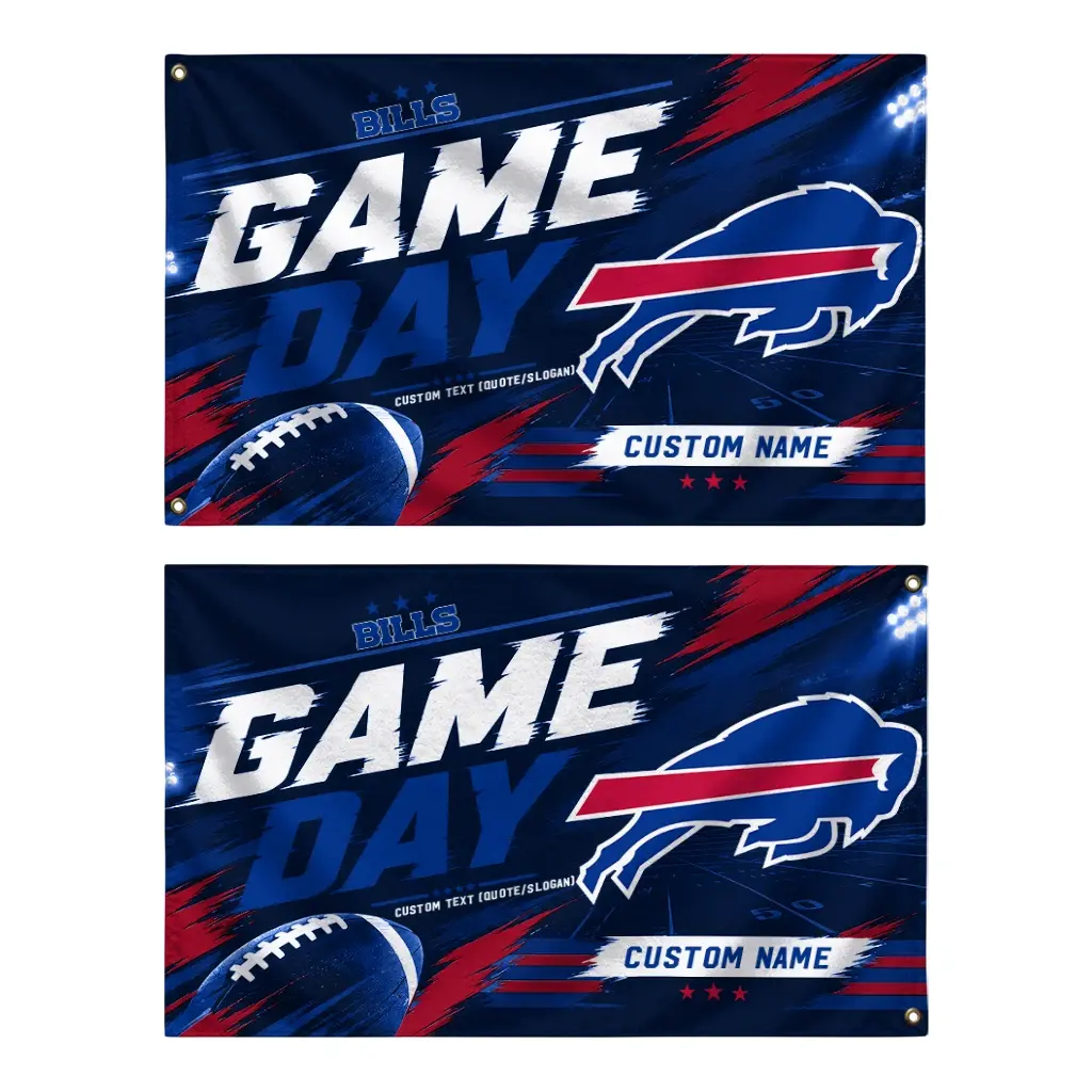 Buffalo Bills House Flag Custom Action Streaks Blue Fashion Forward Buffalo Bills House Flag Custom Action Streaks Blue Fashion Forward