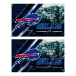 Buffalo Bills House Flag Custom Diagonal Stripes Blue Best Selling