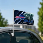 Buffalo Bills House Flag Custom Diagonal Stripes Blue Best Selling