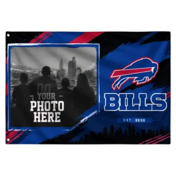 Buffalo Bills House Flag Customized Framed Photo Blue Black Best Selling