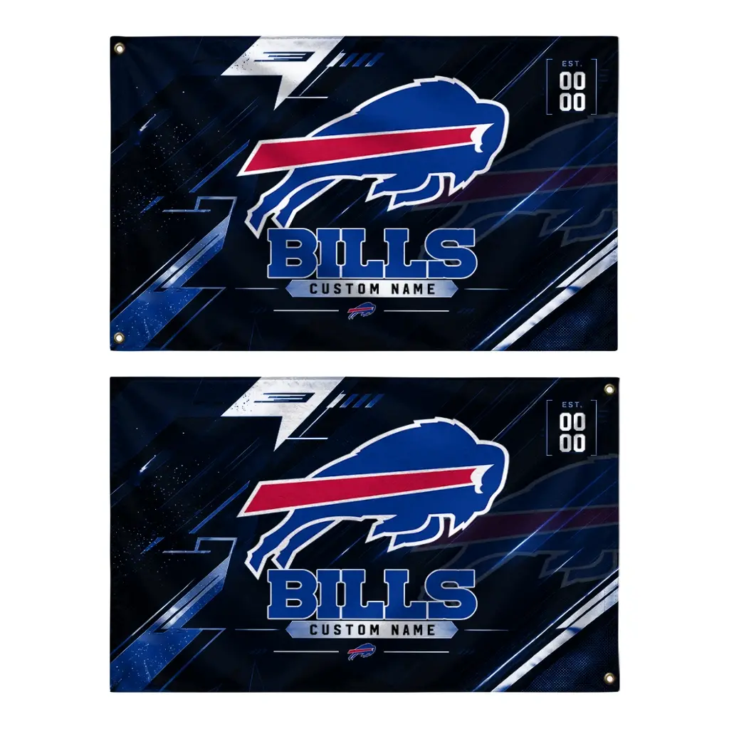 Buffalo Bills House Flag Customized Speed Slashes Blue Fashion Forward Buffalo Bills House Flag Customized Speed Slashes Blue Fashion Forward