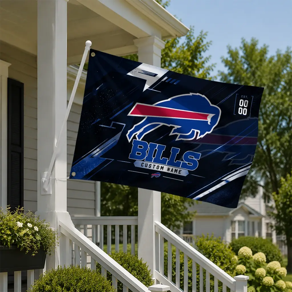Buffalo Bills House Flag Customized Speed Slashes Blue New Arrival Buffalo Bills House Flag Customized Speed Slashes Blue New Arrival