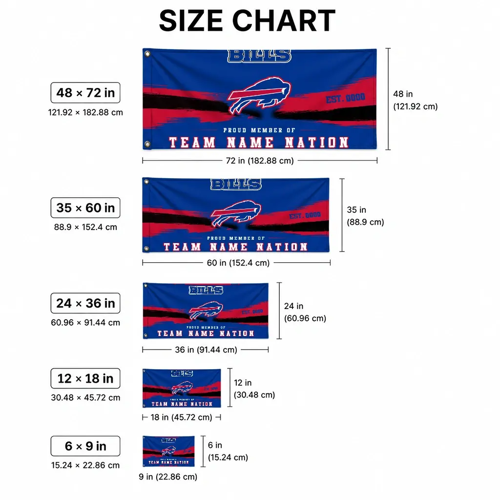 Buffalo Bills House Flag Personalized Brushed Streaks Blue High Quality Buffalo Bills House Flag Personalized Brushed Streaks Blue High Quality