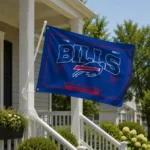 Buffalo Bills House Flag Personalized Ornate Border Blue Best Selling