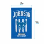 Buffalo Bulls Garden Flag Custom Distressed Stripes Royal Blue Best Selling