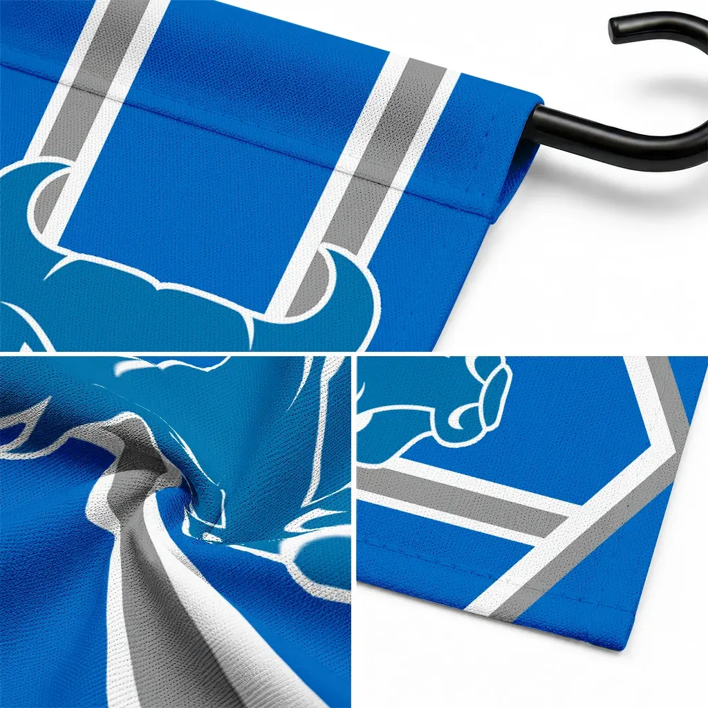 Buffalo Bulls Garden Flag Customized Chevron Stripes Royal Blue Latest Model Buffalo Bulls Garden Flag Customized Chevron Stripes Royal Blue Latest Model