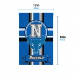 Buffalo Bulls Garden Flag Customized Circle Medallion Royal Blue Best Selling