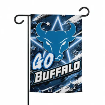 Buffalo Bulls Garden Flag Personalized Glowing Star Royal Blue Best Selling