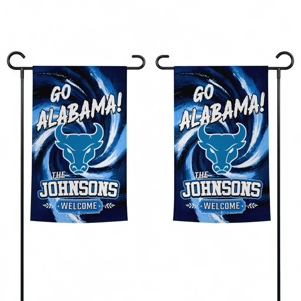 Buffalo Bulls Garden Flag Personalized Swirl Vortex Royal Blue Fashion Forward Buffalo Bulls Garden Flag Personalized Swirl Vortex Royal Blue Fashion Forward